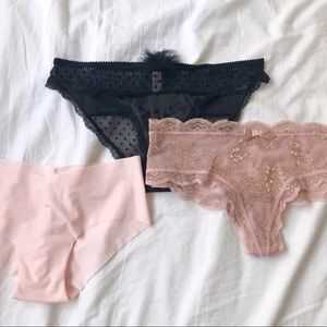 Three NWT pairs of Victoria’s Secret Undies